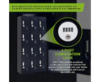 12-Door Locker for Office Gym Shed School Home Storage - 4-Digit Combination Lock