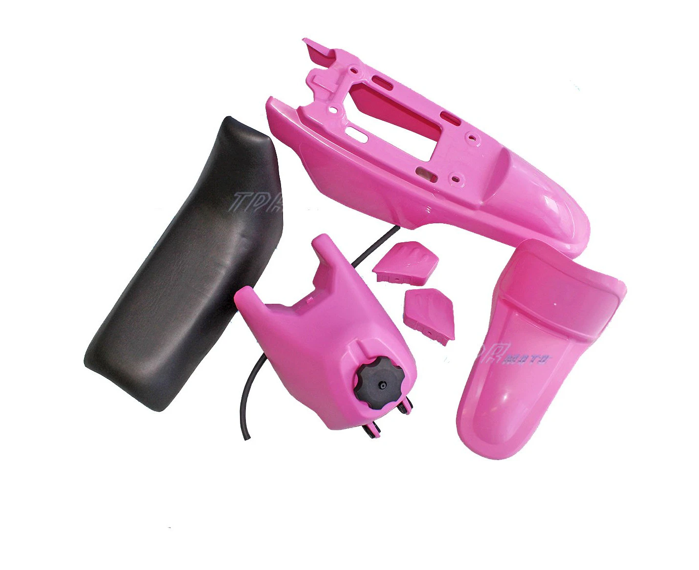 For Yamaha YZinger 50 PeeWee PW50 Pink PLASTICS KIT FUEL/GAS TANK SEAT PW50 PY50