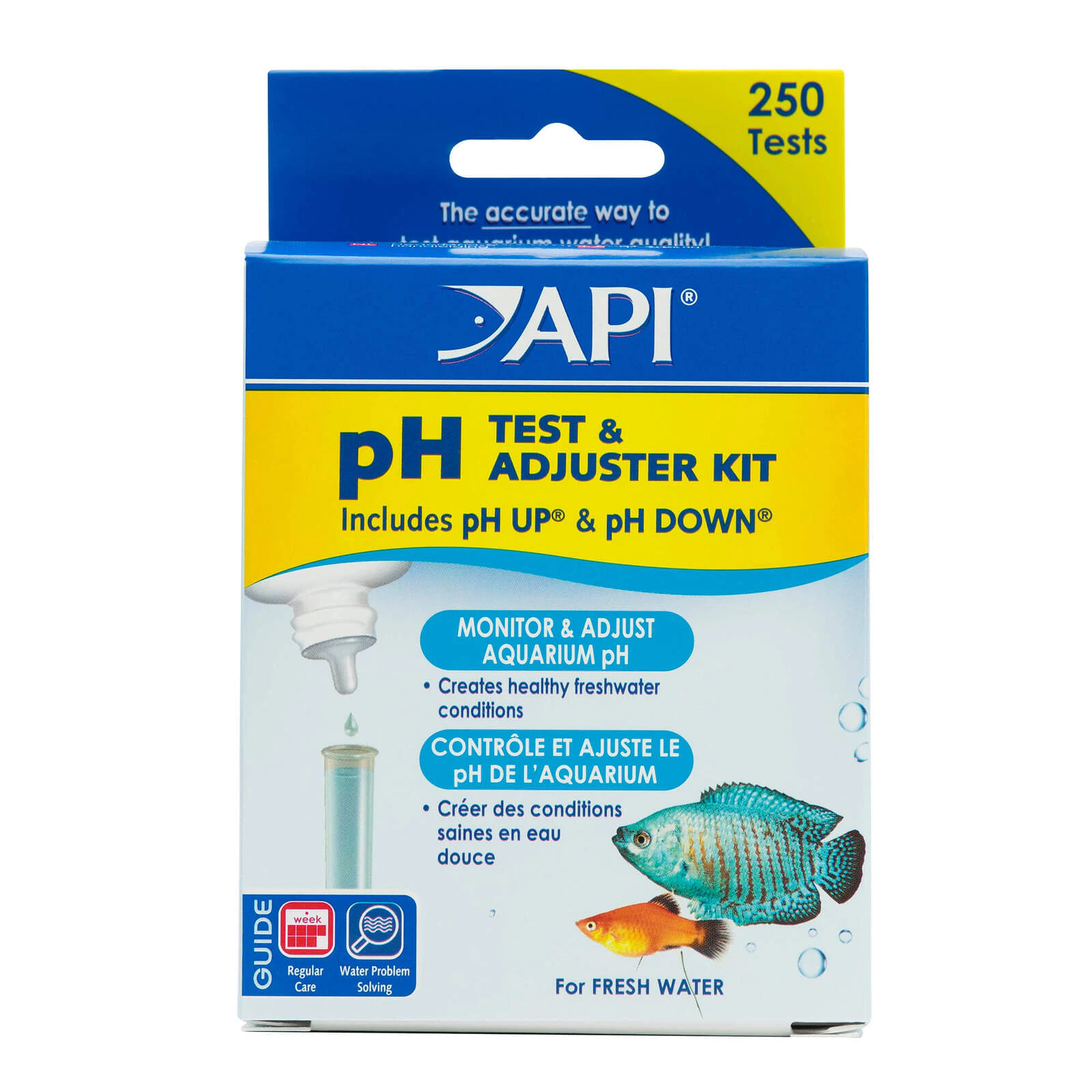 API Aquarium pH Test & Adjuster Kit - 250 Tests