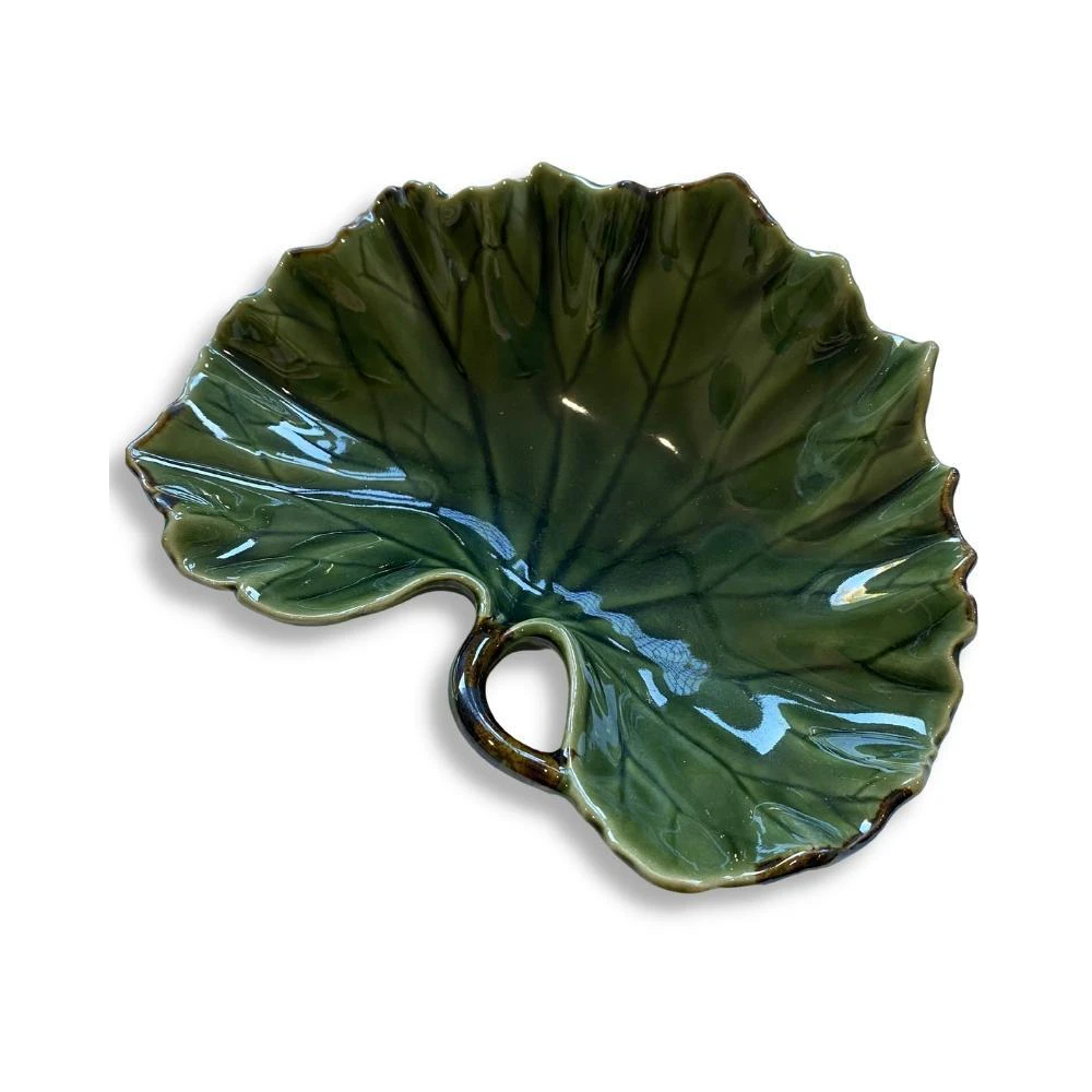 Mino Ware Forest Leaf Deep Plate