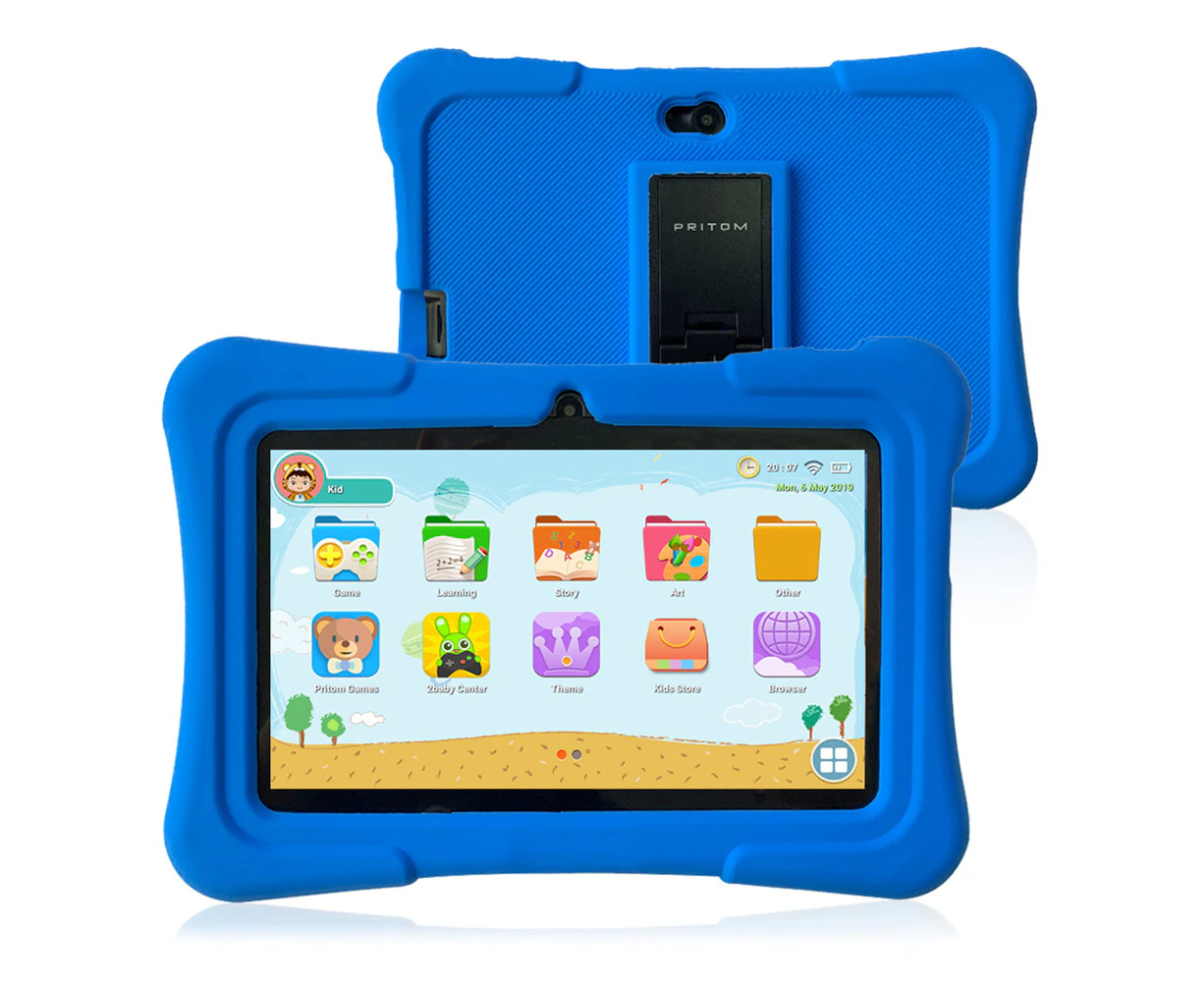 Pritom BT-K7 7.0 inch WiFi Kids Tablet PC Android 9.0 Allwinner A50 Quad-Core 1.8GHz 1GB RAM 16GB ROM