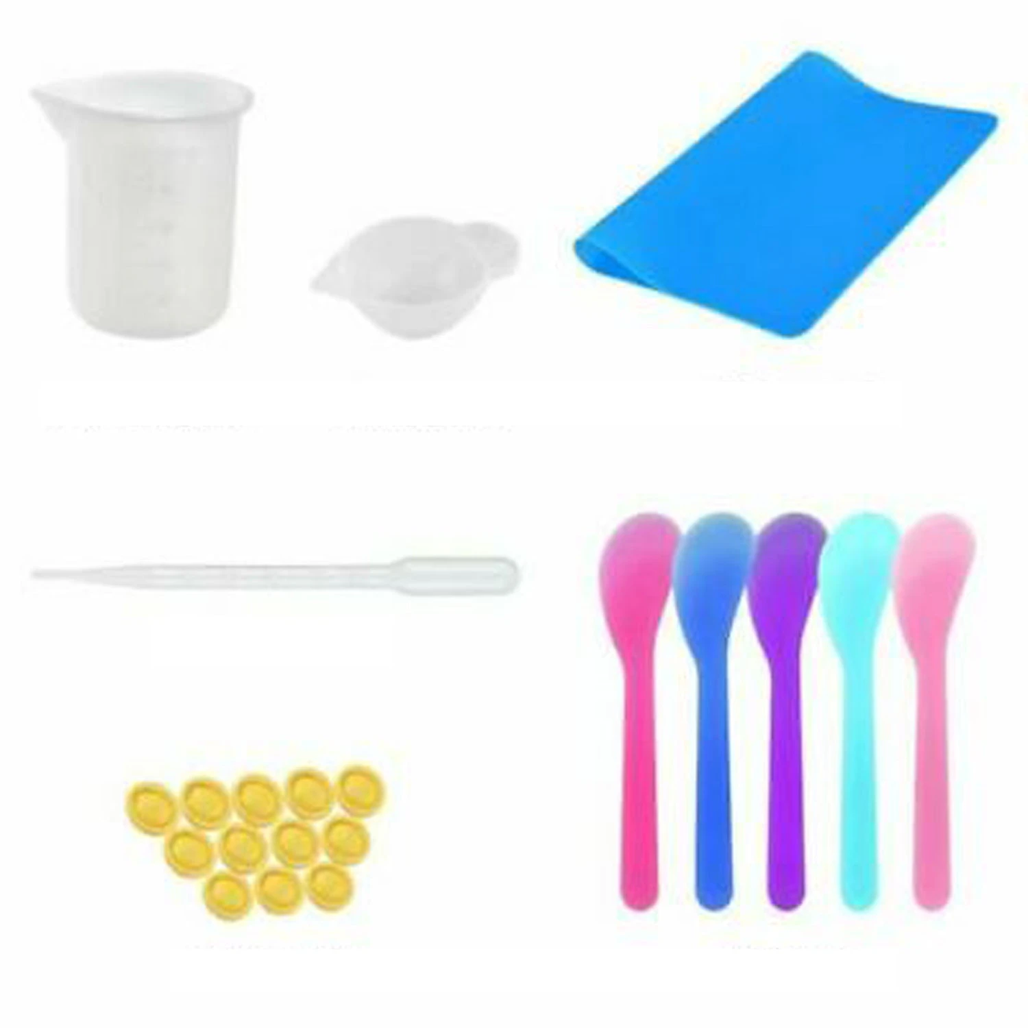 DIY Casting Measuring UV Jewelry Resin Mould Cups - 36pcs