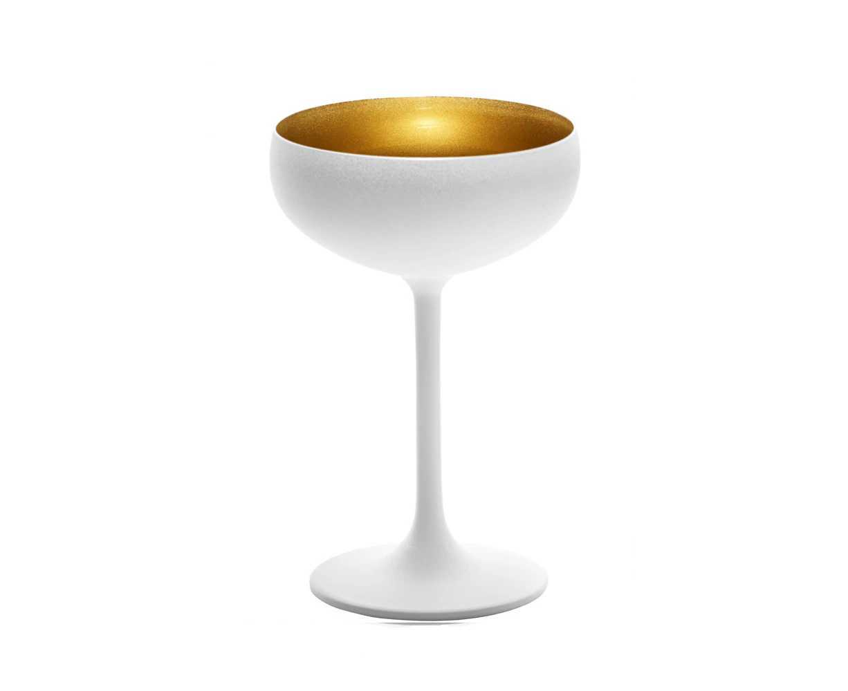 Stolzle Olympic Champagne Coupe 230 ml White/Gold X 6 - White