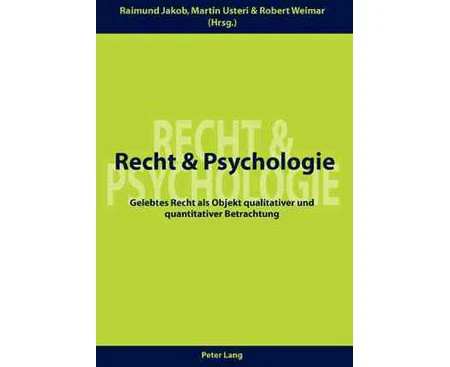 Recht Und Psychologie - Paperback