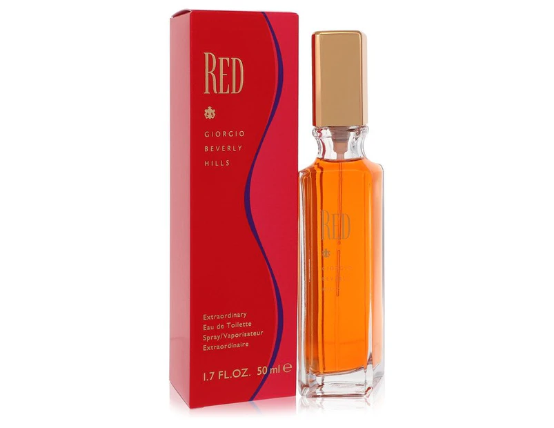 Red Eau De Toilette Spray By Giorgio Beverly Hills 50 Ml