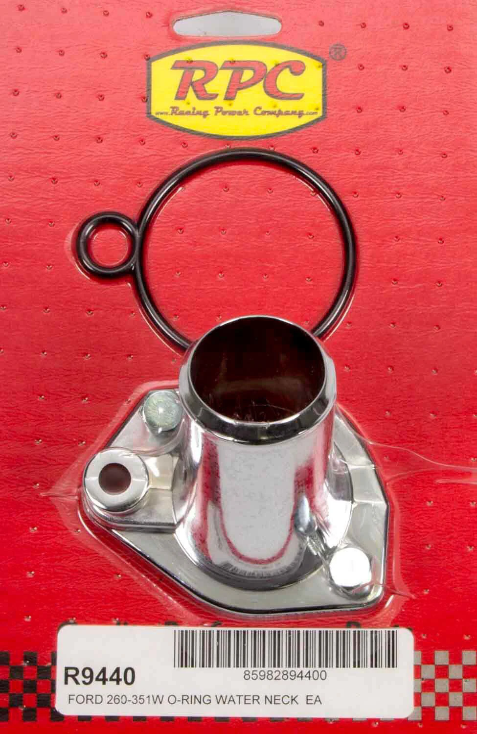 RPC Chrome Steel Thermostat Housing 1965-75 for Ford 260 289 302 351 Windsor V8