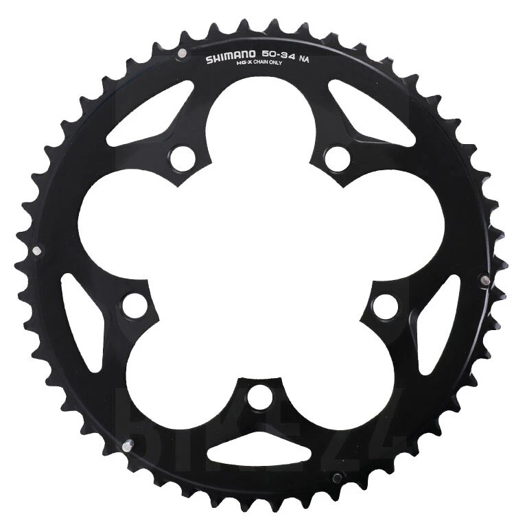 Shimano FC-5750 105 Chainring 50T Black PCD 110mm / 2x10 Speed