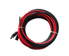 2Pcs 10M Black+Red Solar Panel Extension Cable Wire MC4 Connector