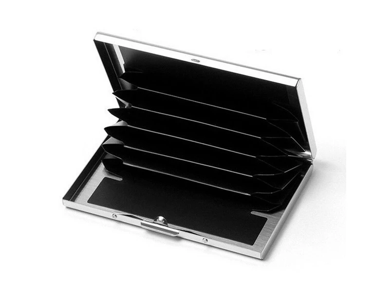 Stainless Steel RFID Hacking Blocking Card Holder Wallet Case