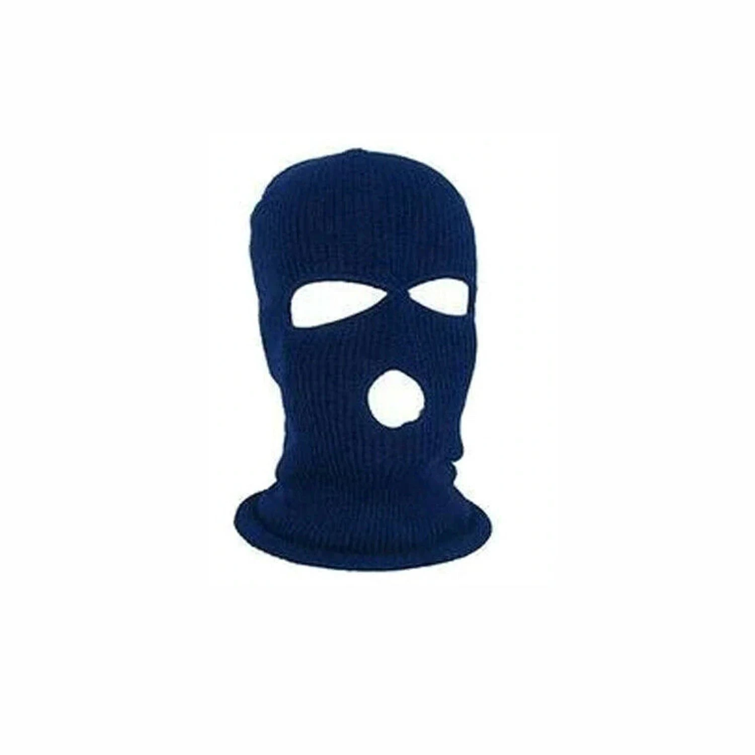 Warm Tactical 3 Hole Full Face Ski Winter Cap Balaclava Hoodie - Dark Blue