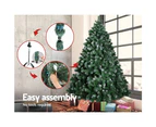 2.1M 7FT Christmas Snow Tree 1250 Green with Snow Tips