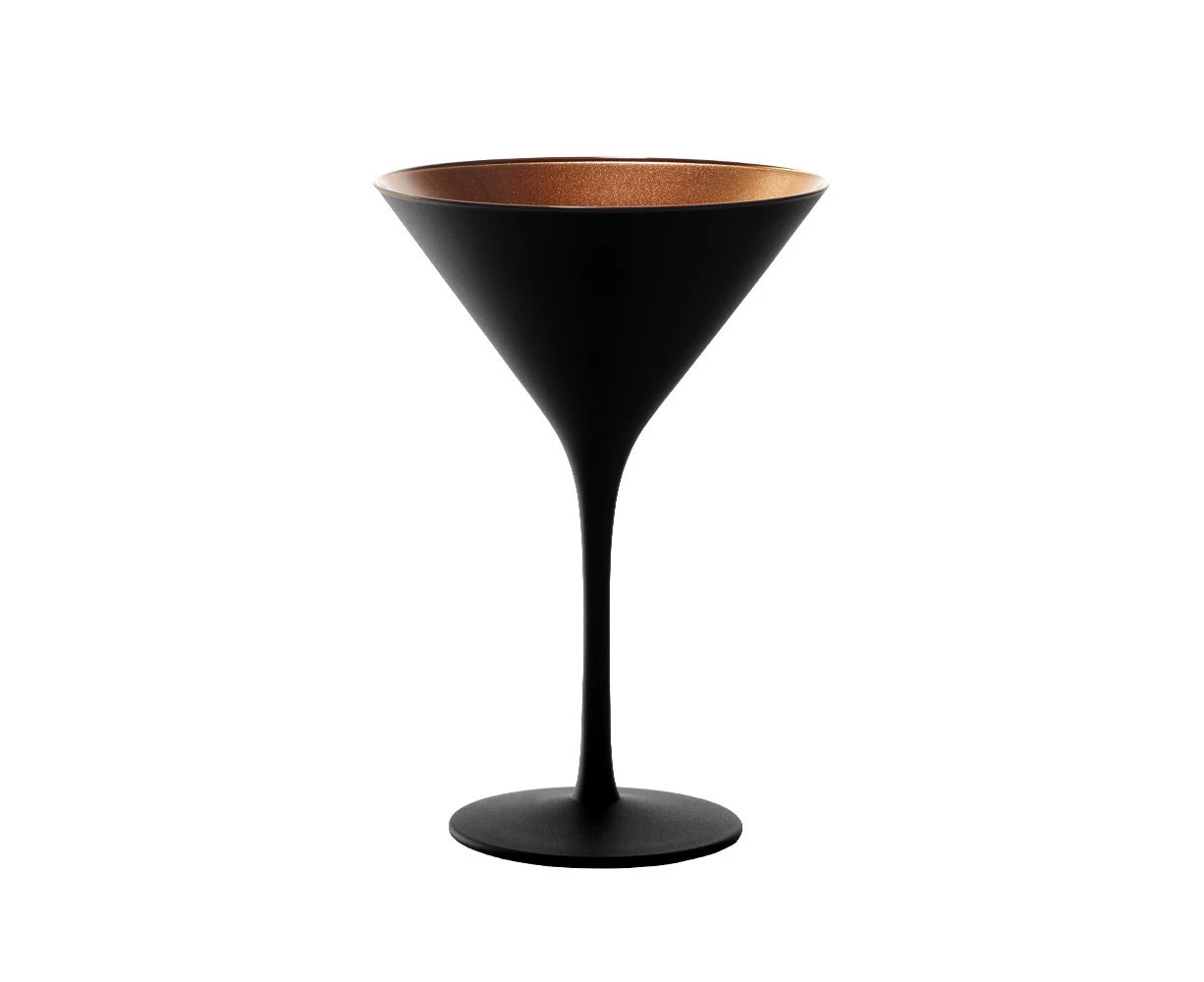 Stolzle Olympic Cocktail Glass 240Ml Black/Bronze X 6 - Black