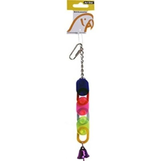 Avi One Bird Toy Acrylic 3 Chains with Bell