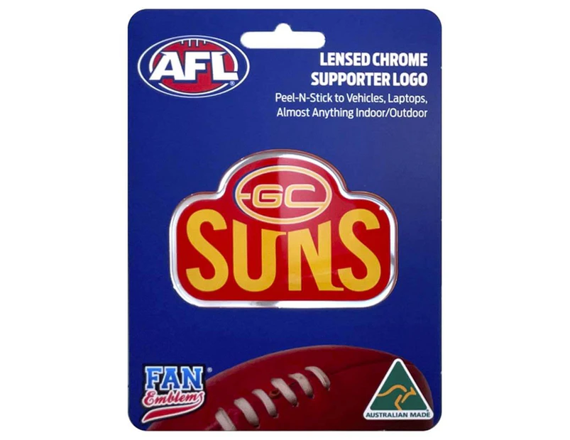 Fan Emblems - AFL: Gold Coast Suns Logo Decal