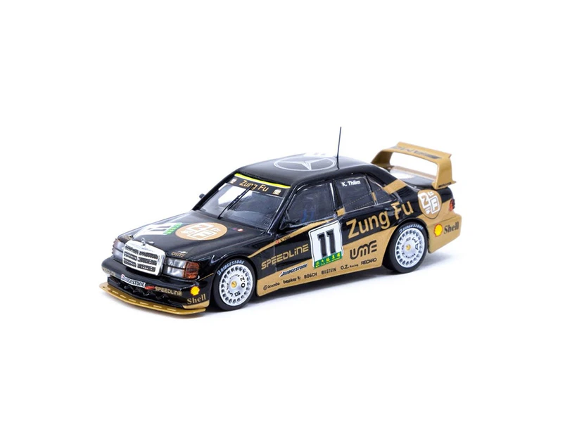 Tarmac Works 1:64 Scale #11 Mercedes Benz 190 E 2.5-16 Evolution II Macau Gula Race 1991 K.Thilm Model Car