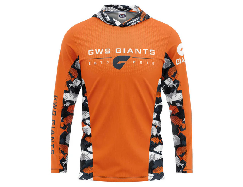 GWS Giants Adults Hooded Fishing Shirt