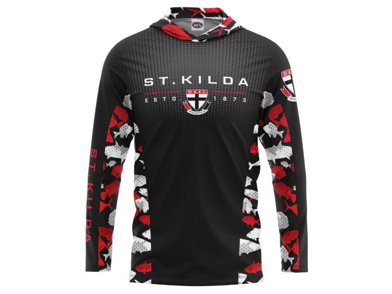 St Kilda Saints Youths Hooded Fishing Shirt