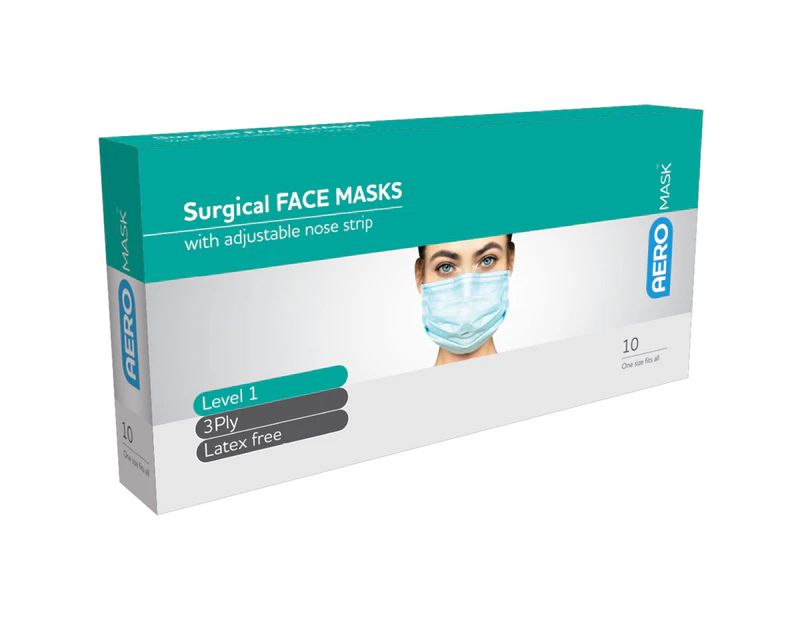 Aeromask Level 2 Surgical Face Mask 10 Pack