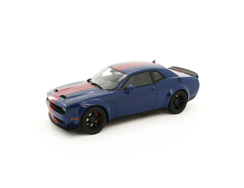 GTspirit Licensed 1:18 Scale Dodge Challenger Super Stock 2021 Model Car Blue