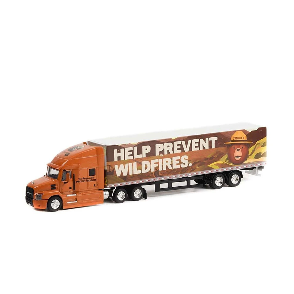 Greenlight Licensed 1:64 Scale Mack Anthem 18 Wheeler Truck Trailer Diecast Model Truck