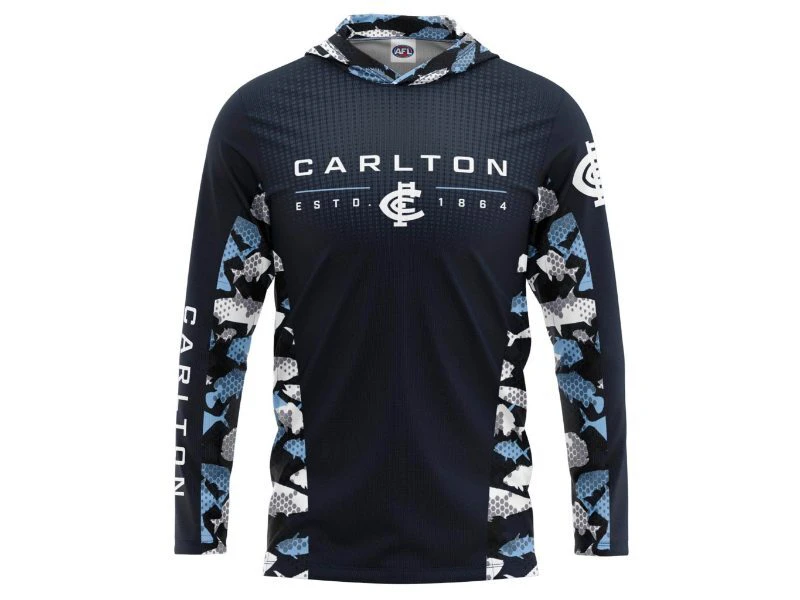 Carlton Blues Youths Hooded Fishing Shirt