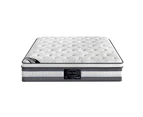 Mattress Euro Top King Single Size Pocket Spring Coil with Knitted Fabric Medium Firm 34cm Thick