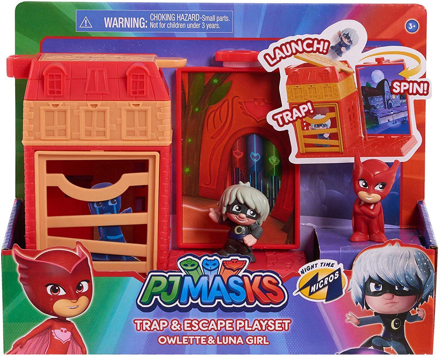 Pj Masks Trap Escape Playset (owlette Luna Girl)