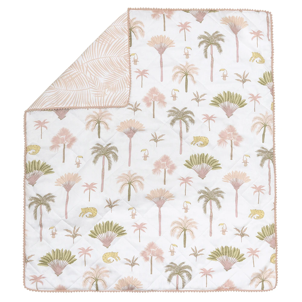 Lolli Living Baby/Infant Quilted Cot Comforter/Blanket Tropical Mia 95x110cm