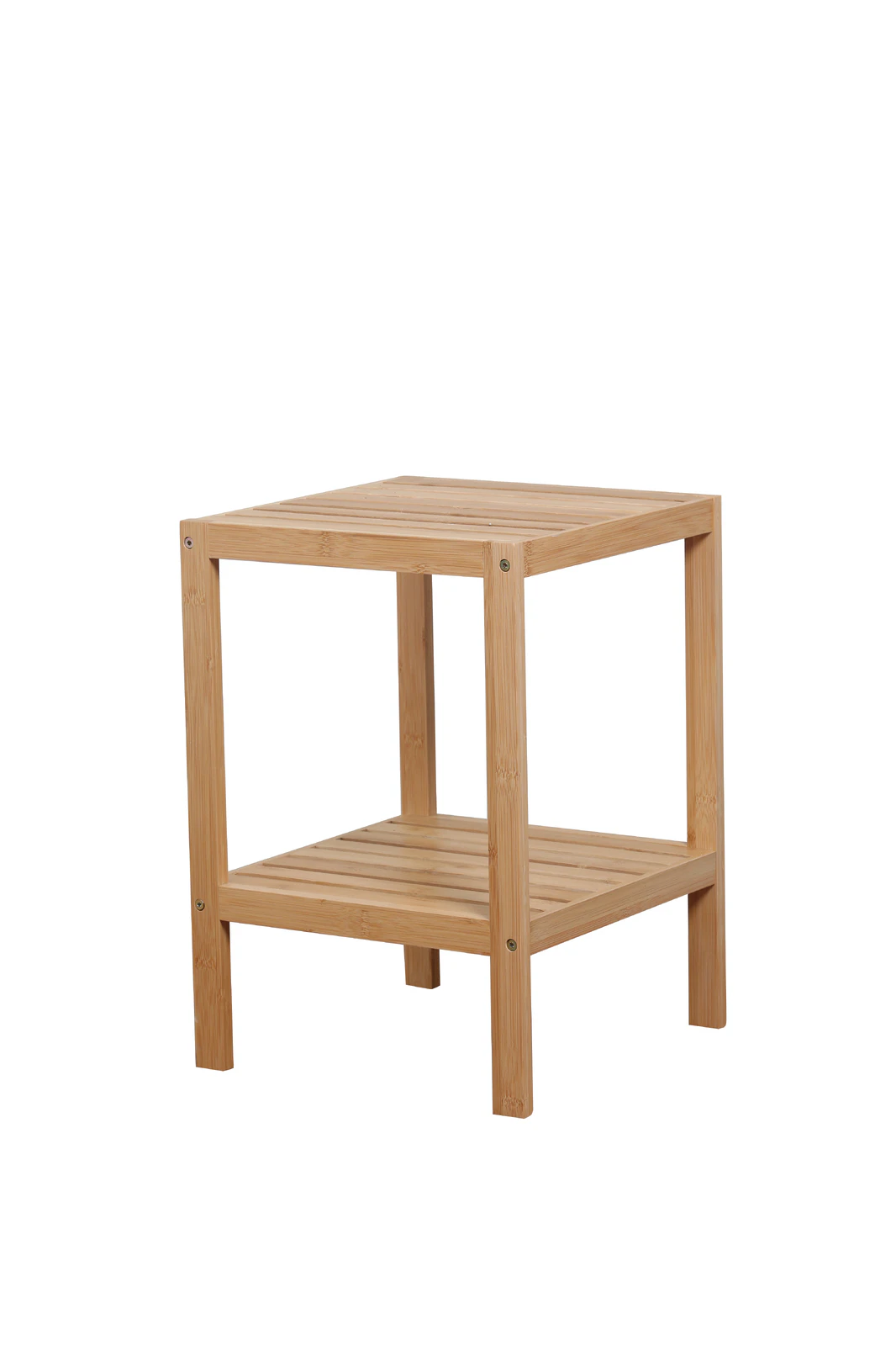 Bamboo Square Shelf 2 Tier Stand