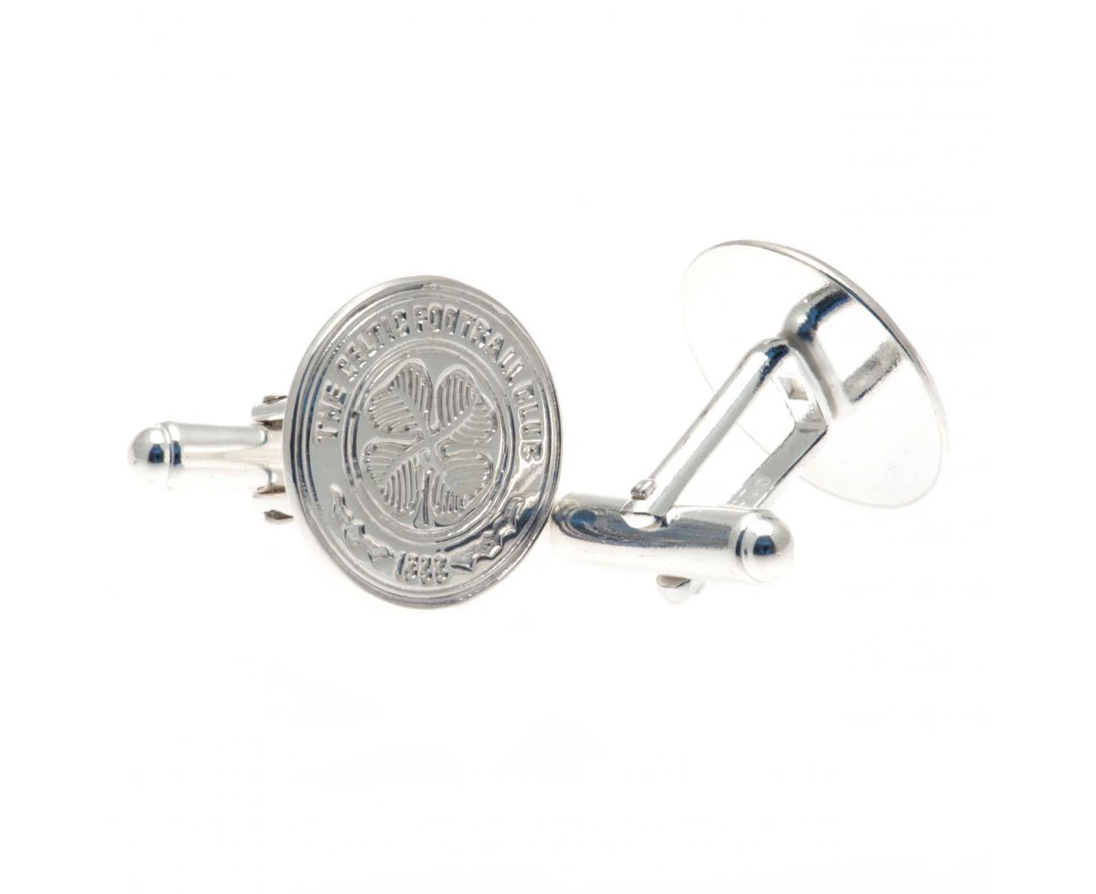 Celtic FC Sterling Silver Cufflinks (Silver) - TA2489