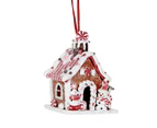 Holly & Ivy LED Gingerbread House Hanging 12cm