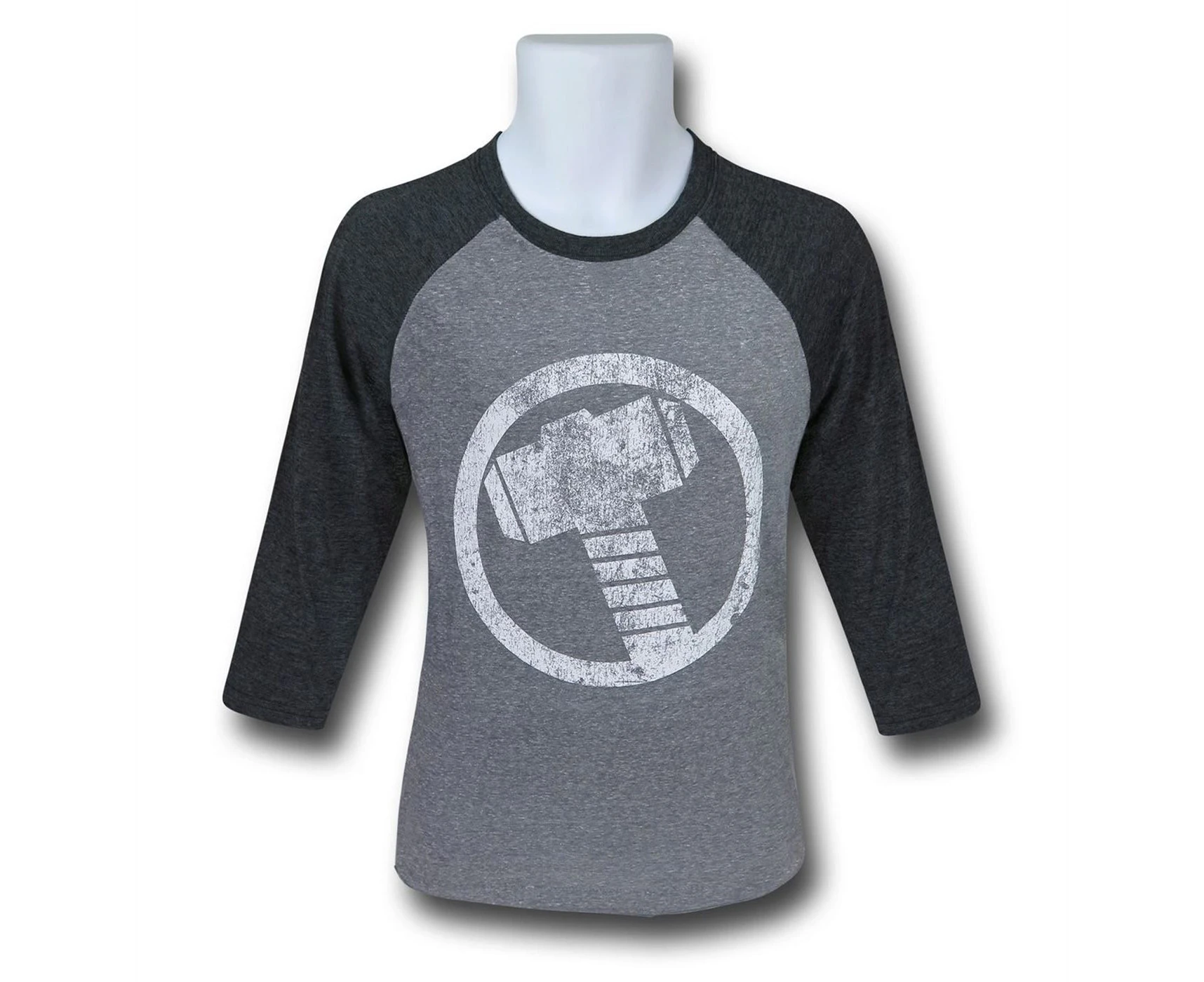 Thor Hammer Symbol Men's Baseball T-Shirt