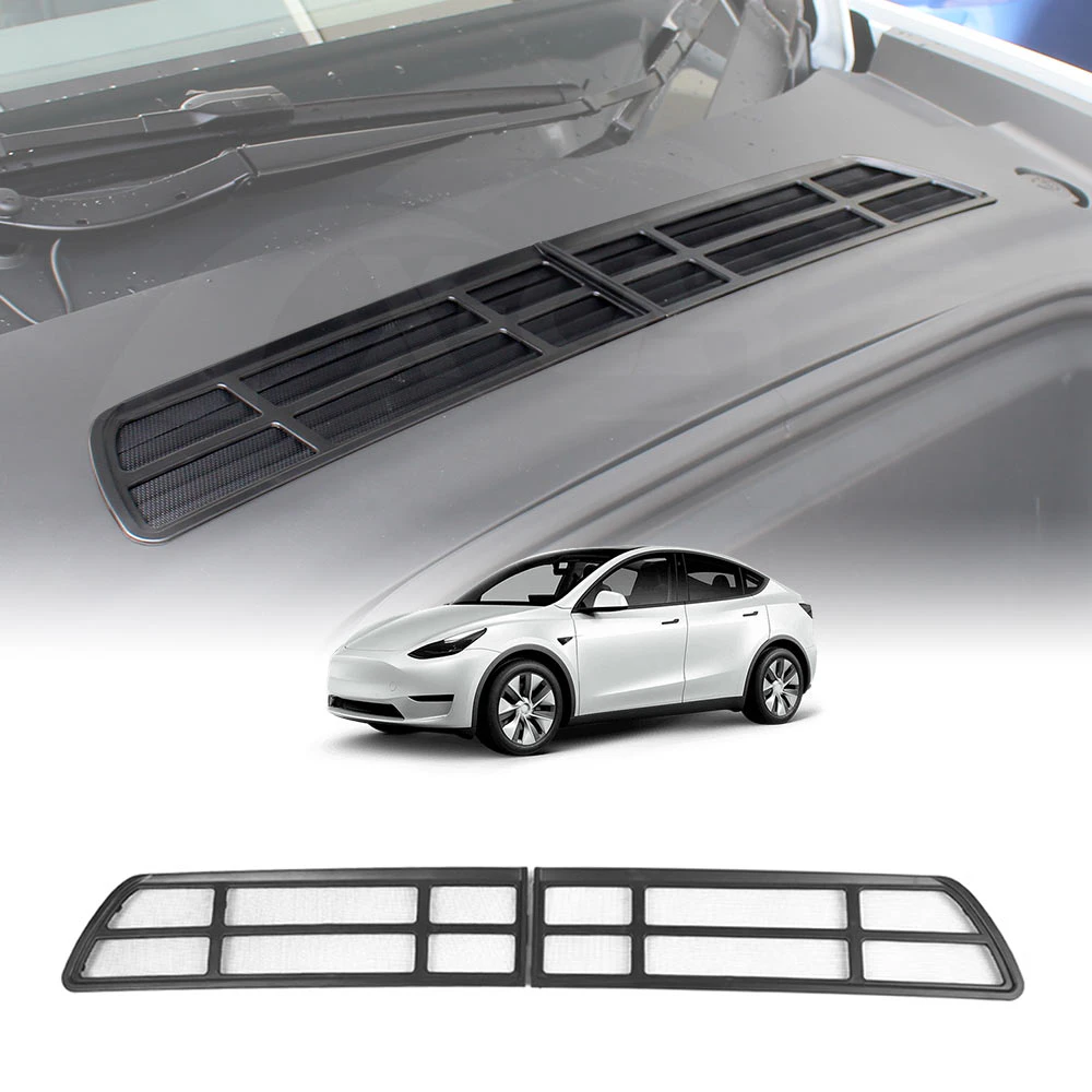 Tesla Model Y 2022-2025 Air Flow Intake Vent Grille ABS Plastic Protection Inlet Cover Leaves Insect Guard