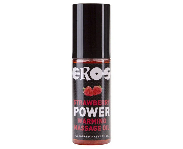 EROS Power Warming Massage Oil 100ml - Strawberry