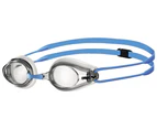 Arena Junior Racing Goggles Tracks Clear/Clear/Light Blue