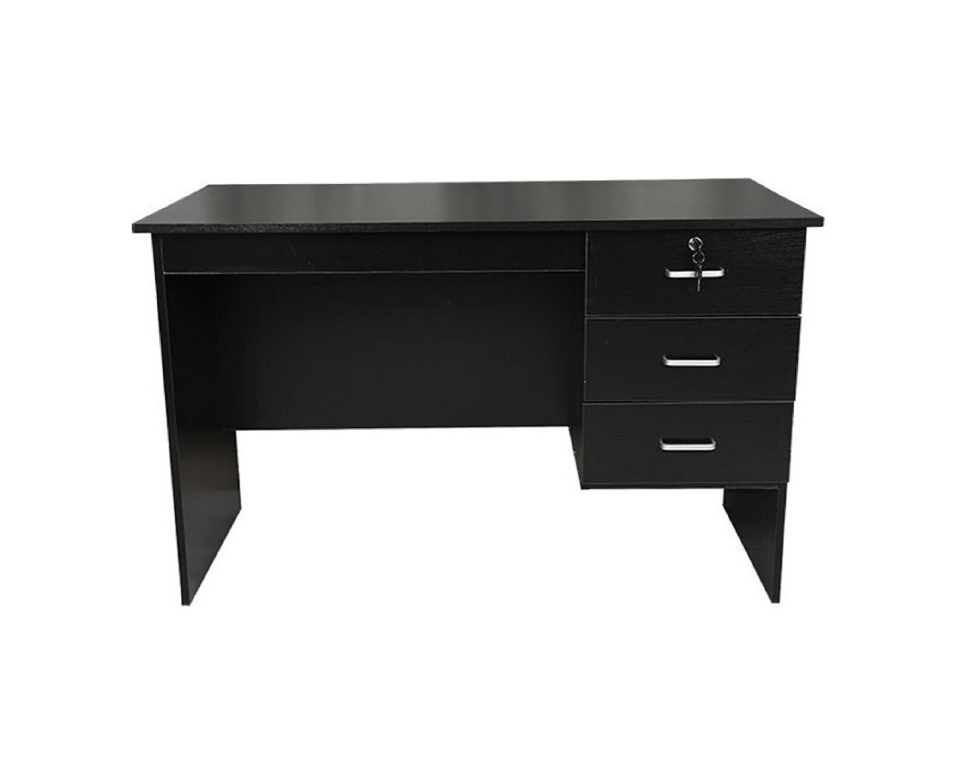 Redfern Black 1.2m 3 Drawer Study Desk