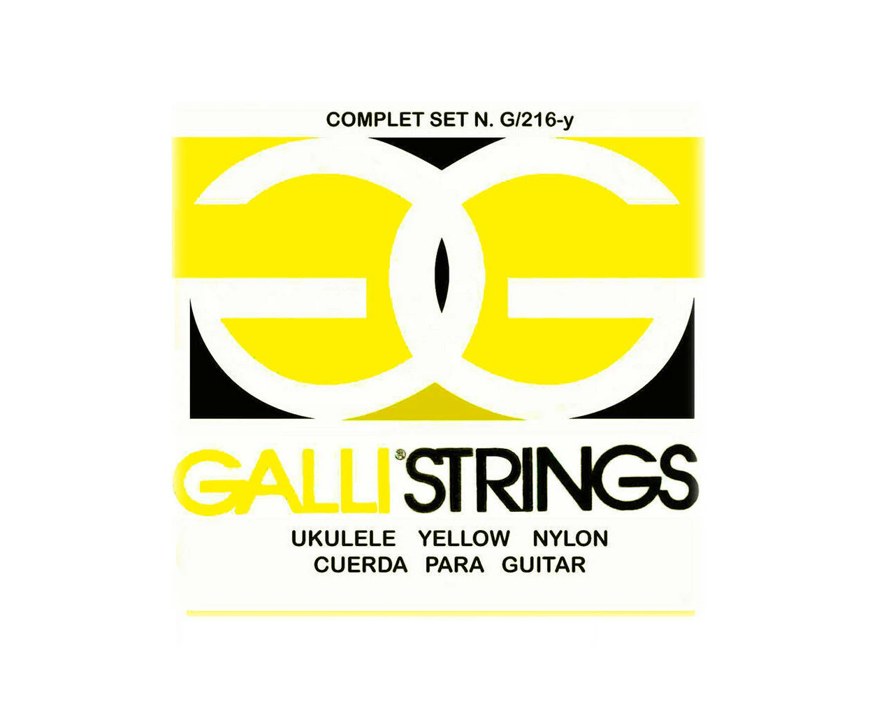 Galli Ukulele Soprano Strings Complete Set Yellow Golden Nylon Strings