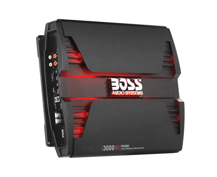 Boss PD3000 3000W Monoblock Phantom Class-D Car Subwoofer Amplifier