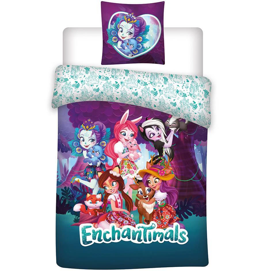 Enchantimals Friends Girls Cotton Quilt Cover Set - Single Bed