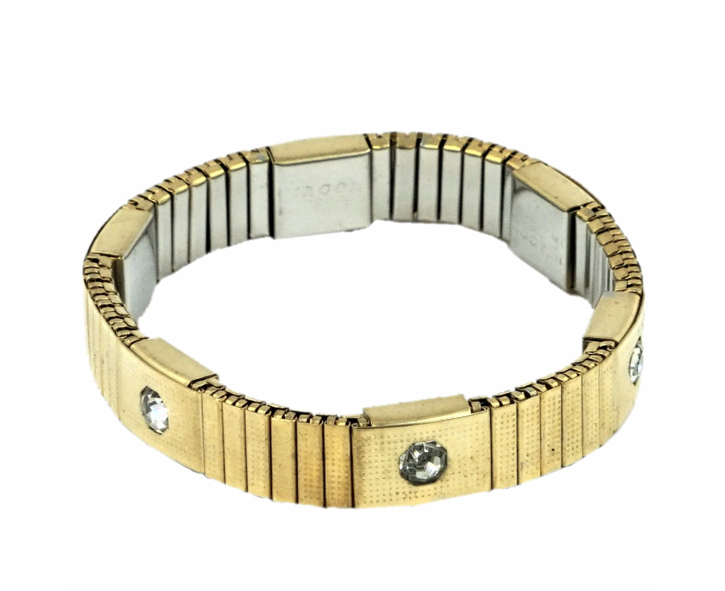 Dick Wicks Fancy Stretch Band Health Bracelet with diamantes includes 1 x Gold Band