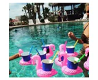 Inflatable Flamingos Drink Cup Holder Float For Party - 1PCS