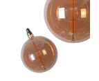 5x Edison LED Light Globes Set Round Style Mixed Set, Bulbs Display Bundle