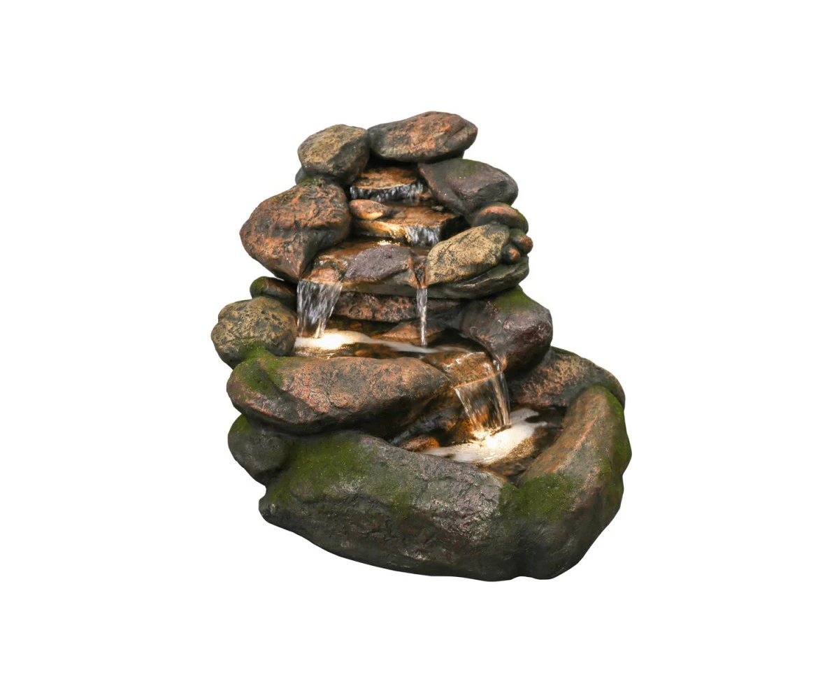 Cascade Rock  Outdoor Indoor Water Feature Water Fountain - Multi