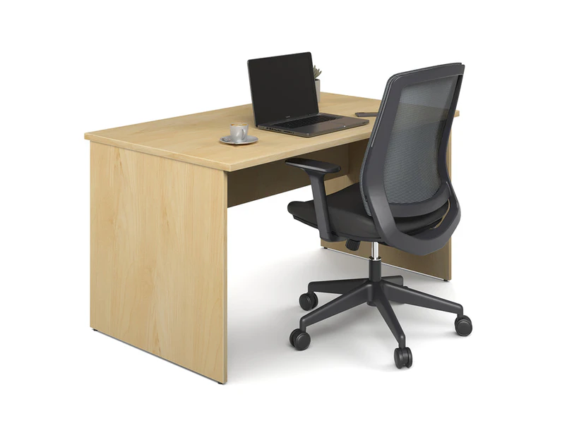 Uniform Panel Desk [1400W x 750H x 700D] - maple, none