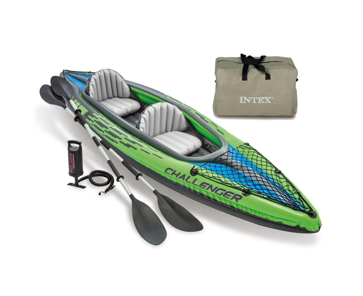 Nnevl Intex Inflatable Kayak "challenger K2" 351x76x38 Cm 68306np