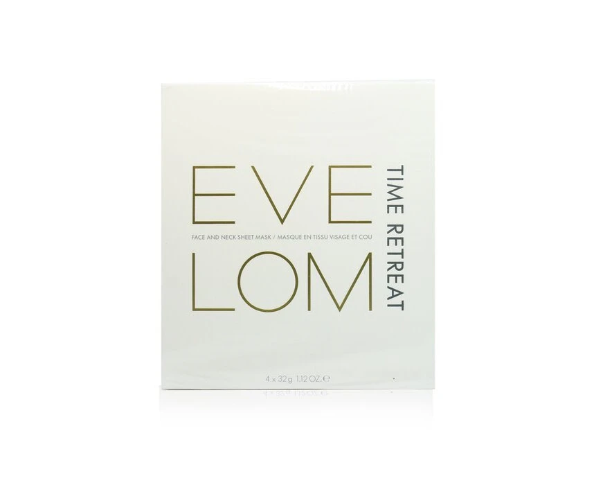 Eve Lom Time Retreat Face And Neck Sheet Mask 4x32g/1.12oz