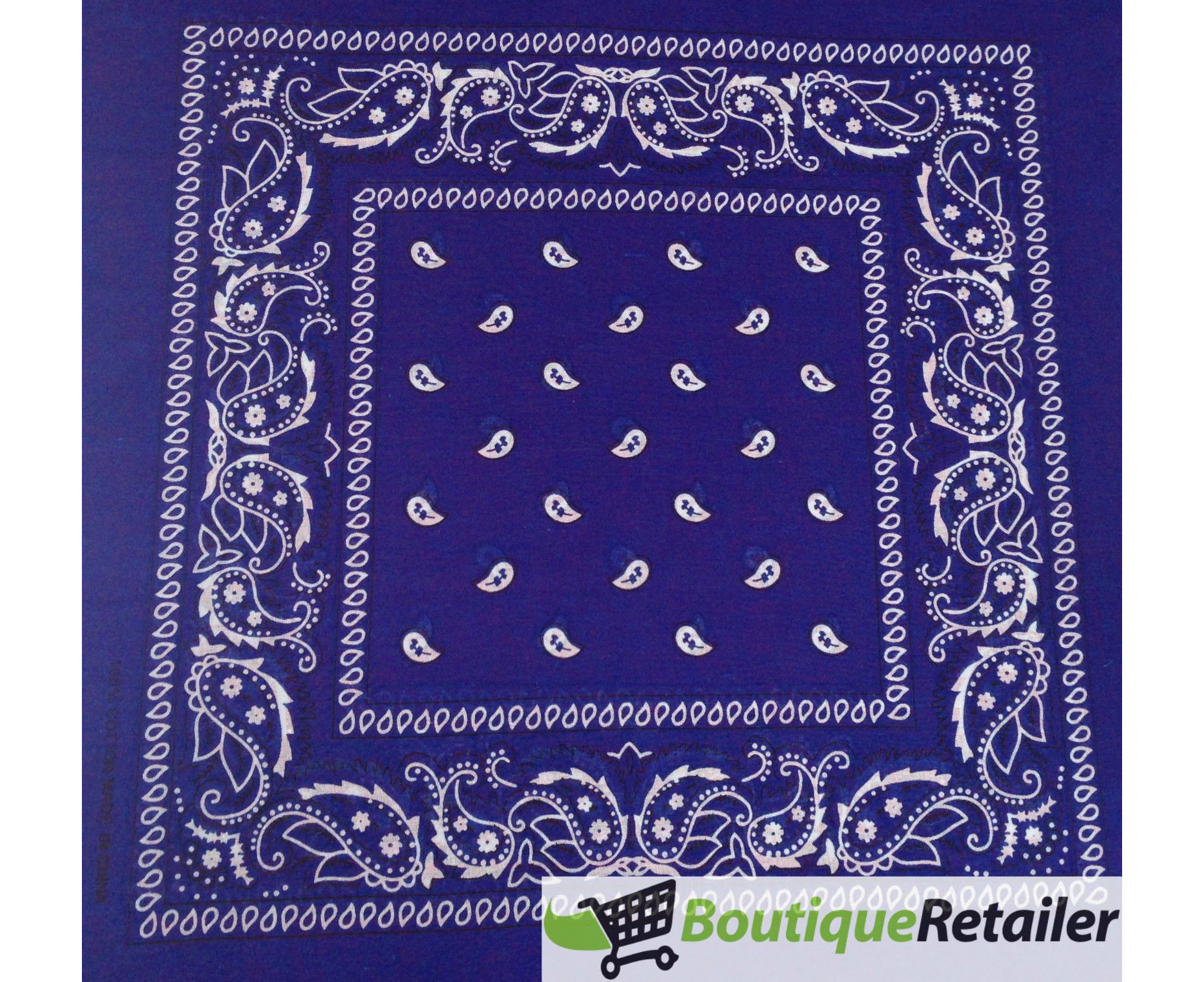 Bandana Paisley 100% Cotton Head Wrap Durag Bandanna Summer Biker Scarf Mask New - Navy Blue - Navy Blue Variant Size Value One Size Fits Most - Navy Blue