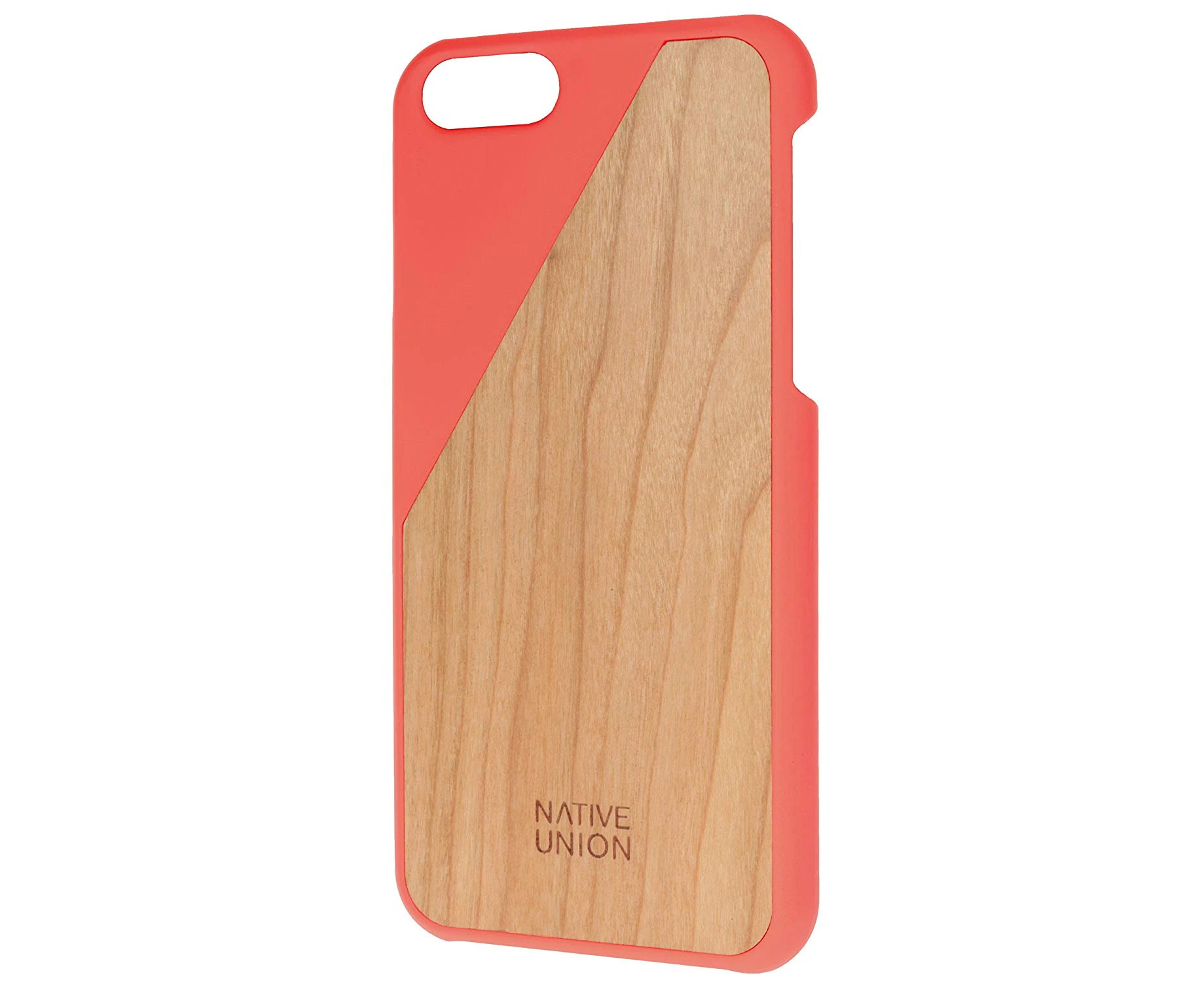 Native Union Clic Wooden iPhone 6 / 6S - Color: Orange/Cheery Wood