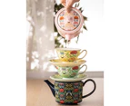 Ashdene Matilda Tea/Coffee Latte Drink Mug Cup & Saucer Set New Bone China Sage