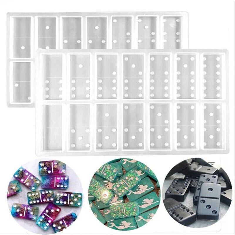 Silicone Dominoes Game Toy Making Mold Resin Epoxy Mould Casting Craft